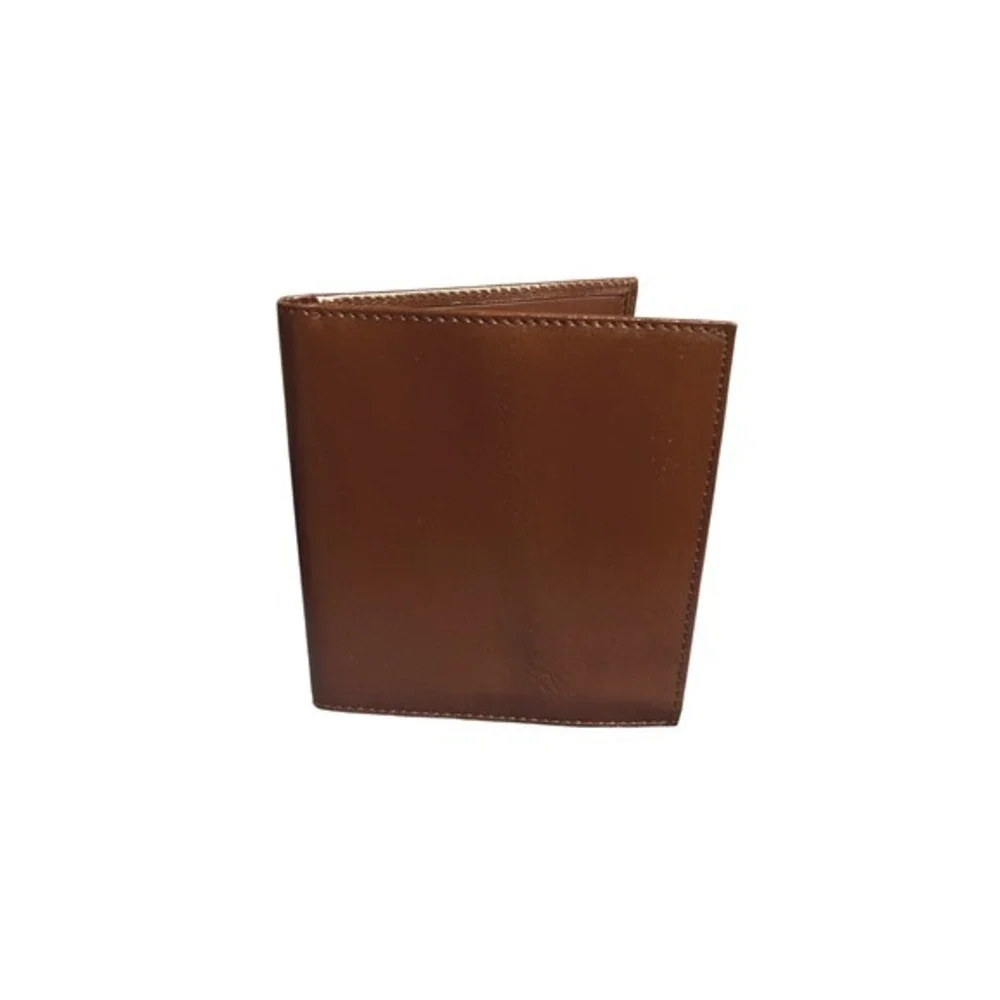 VTG Prince Gardner Brown Leather Bifold Wallet Classic‎ Minimalist Design